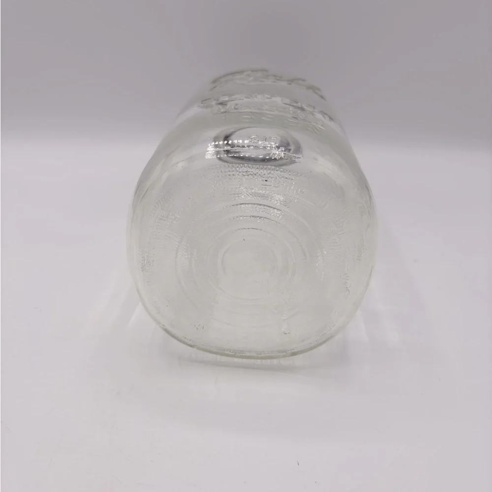 Vintage 1920's Ball Clear Glass Mason Jar ball glass/ zinc lid side measurement.